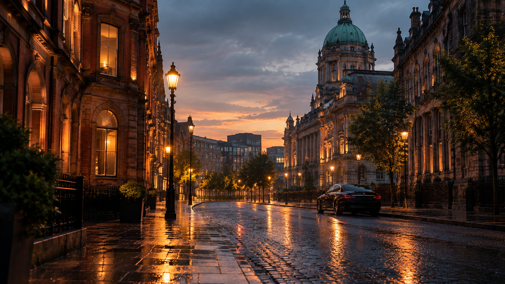 Chauffeur route from Belfast to Galway across Ireland