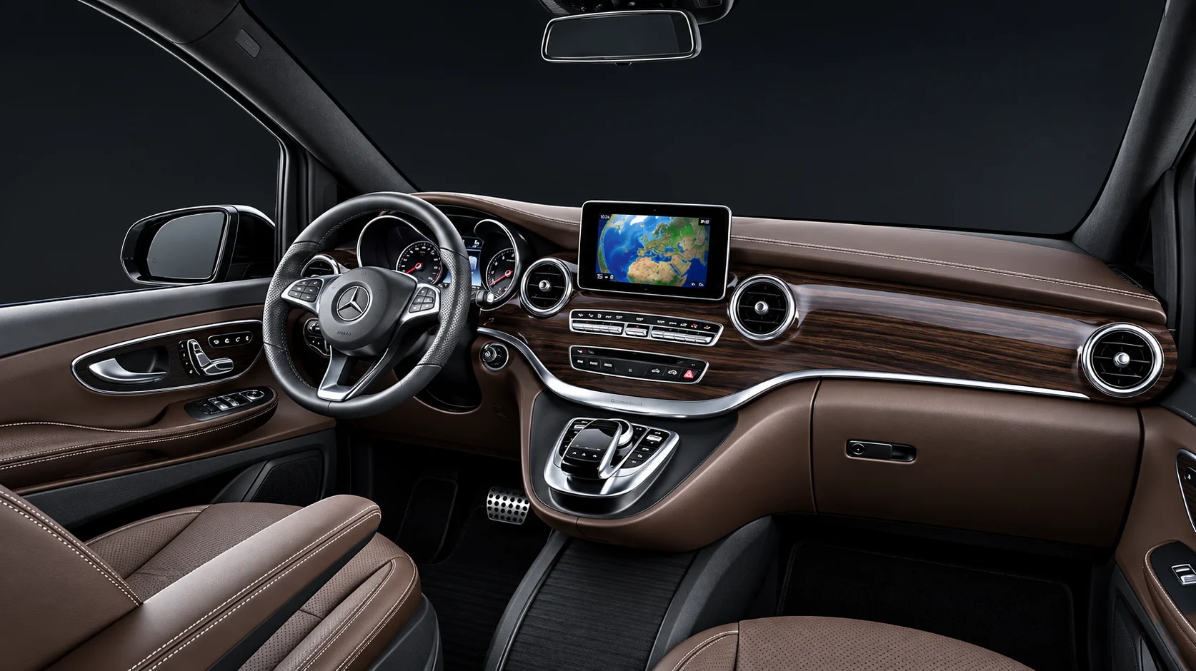 Mercedes-Benz V-Class interior chauffeur car
